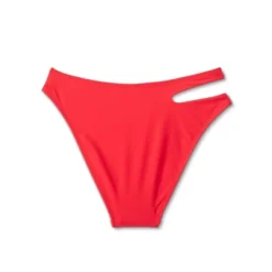 Women's Side Cut Out Mid-Rise High Leg Cheeky Bikini Bottom - Wild Fable™ Red -Trendy Wear Women Store GUEST eb297245 14ce 4b7a 9f97 6a8dc75b0457