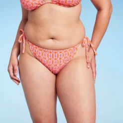 Women's Ultra High Leg Adjustable Coverage Bikini Bottom - Wild Fable™ Orange Tile Print -Trendy Wear Women Store GUEST eee7e9e8 793b 499f 9690 5b87ef6aaed1