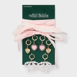 Bows And Hearts Shoelace And Shoe Charm Set - Wild Fable™ Gold -Trendy Wear Women Store GUEST ef41ccd2 df4b 42cd ab85 ac321429980b