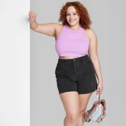 Women's High-Rise Cutoff Midi Jean Shorts - Wild Fable™ -Trendy Wear Women Store GUEST ef5bbcef 4ee0 45fd 9955 e4b52cbd795f