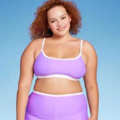 Women's Colorblock Square Neck Bralette Bikini Top - Wild Fable™ -Trendy Wear Women Store GUEST f073177e 668e 4dc6 9415 4f16f55c4023