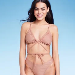 Women's Strappy Underwire Bikini Top - Wild Fable™ Brown Lurex -Trendy Wear Women Store GUEST f1927e3f 34dc 4151 b6c9 d806a5a38a74