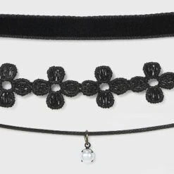 Velvet And Simulated Pearl Charm Choker Set 5pc - Wild Fable™ Black -Trendy Wear Women Store GUEST f29385bb 6185 44d0 9b00 015321dc6b07