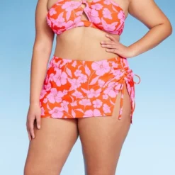 Women's Cinch Side Skirt Cover Up - Wild Fable™ Orange/Pink Tropical Print 11 Women's Cinch Side Skirt Cover Up - Wild Fable™ Orange/Pink Tropical Print -Trendy Wear Women Store GUEST f465aafc dd5d 468a a3c1 9c4b5ba2b81c