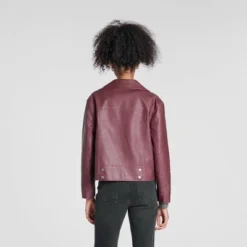 Women's Faux Leather Biker Jacket - Wild Fableā¢