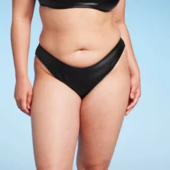 Women's Faux Leather High Leg Extra Cheeky Bikini Bottom - Wild Fable™ Black -Trendy Wear Women Store GUEST f4df69fd d4ca 4563 8701 413499cf5e9d