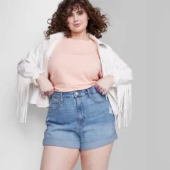 Women's Super-High Rise Rolled Cuff Jean Shorts - Wild Fable™ -Trendy Wear Women Store GUEST f6664bc2 743e 40e9 9491 48de8e30e391