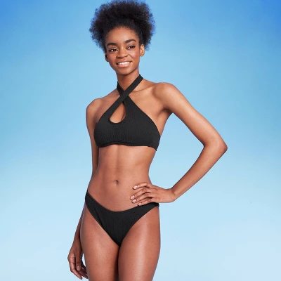 Women's Pucker Textured High Leg Cheeky Bikini Bottom - Wild Fable™ 2 Women's Pucker Textured High Leg Cheeky Bikini Bottom - Wild Fable™ - Image 2