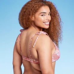 Women's Shoulder Tie Bralette Bikini Top - Wild Fable™ Peach Paisley Print 10 Women's Shoulder Tie Bralette Bikini Top - Wild Fable™ Peach Paisley Print -Trendy Wear Women Store GUEST f7e60990 c822 4be3 a76c c16ddfc7bad6
