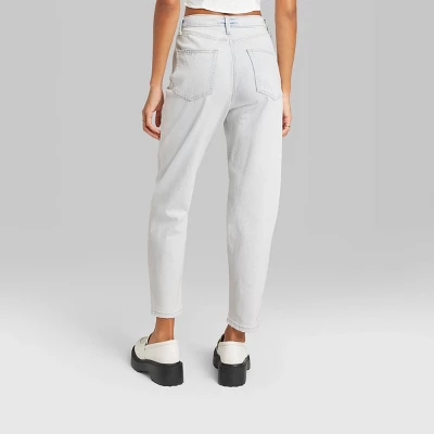 Women's Super-High Rise Tapered Jeans - Wild Fable™ Ultra Light Wash 2 Women's Super-High Rise Tapered Jeans - Wild Fable™ Ultra Light Wash - Image 2
