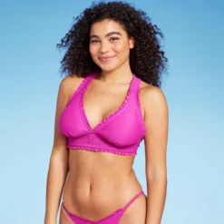 Women's Smocked Detail Longline Bikini Top - Wild Fable™ Purple -Trendy Wear Women Store GUEST f969933c 7766 40f2 a77c 8d3cdd10acc7