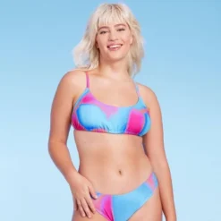 Women's Tunnel Front Bralette Bikini Top - Wild Fable™ Blue Marble Print -Trendy Wear Women Store GUEST f9a22857 1291 48ca a71d e1e9c7f2396c