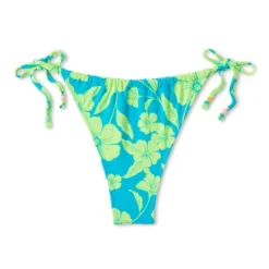 Women's Adjustable Coverage Bikini Bottom - Wild Fable™ Blue/Green Tropical Print -Trendy Wear Women Store GUEST fa23d8f8 71bf 4d03 90fb 9049c3359d87