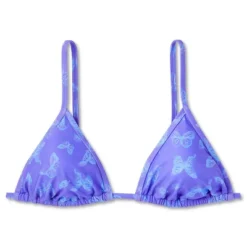 Women's Triangle Bikini Top - Wild Fable™ Purple Butterfly Print -Trendy Wear Women Store GUEST fd694470 5080 4d61 ae2b 63aed4ddc02e